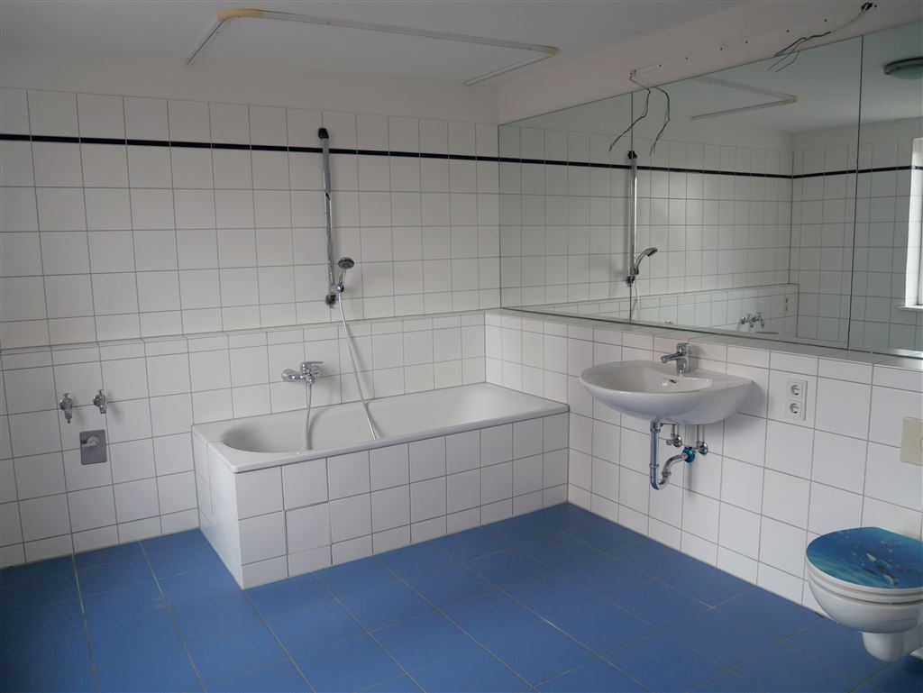 ...großes Wannenbad mit viel Licht...