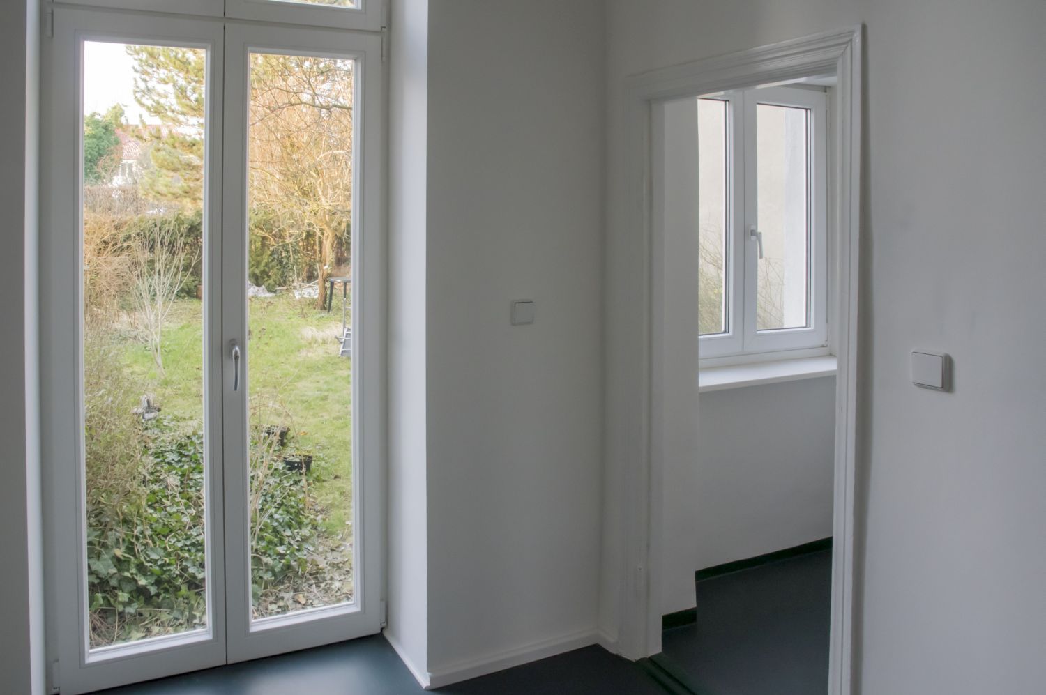 Küche mit Gartenblick